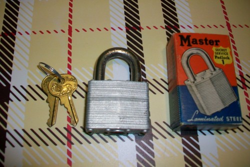 Vintage old stock master - , lock