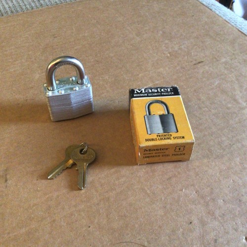 Master lock padlock new old - lock, padlock,new