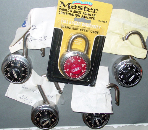Master lock combination - master,